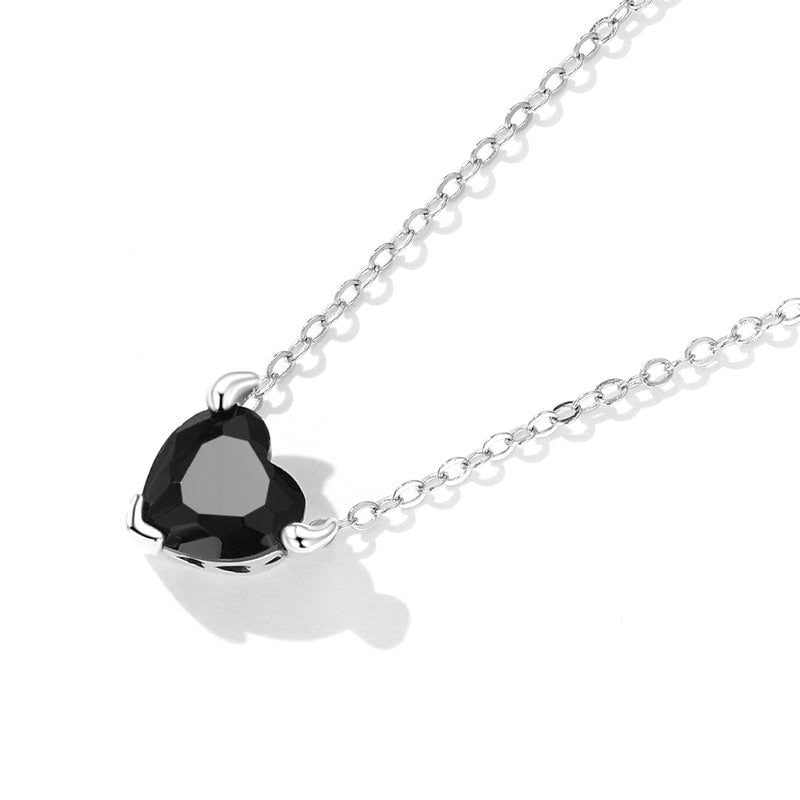 Black Heart Necklace