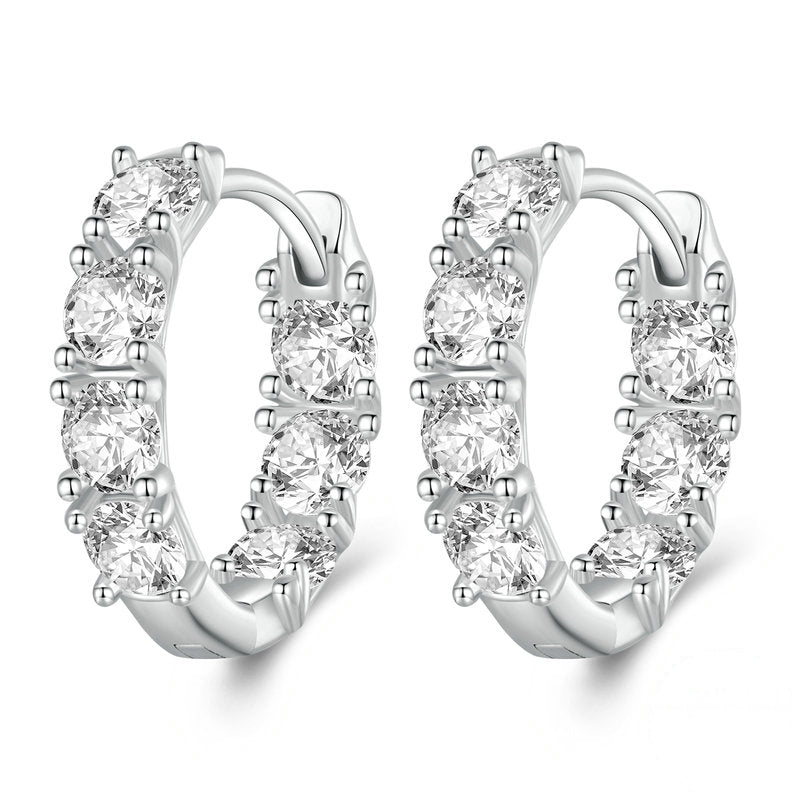 Sparkling Hoop Earrings