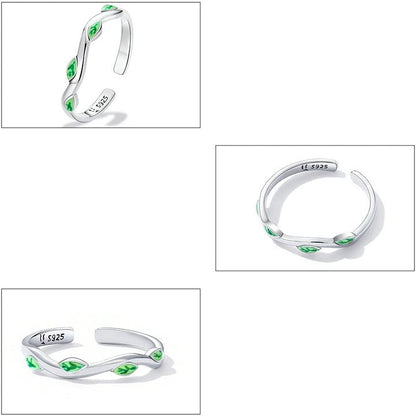 Green Leaves Ring