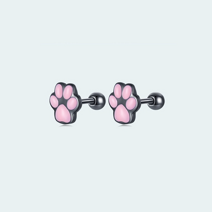 Small Paw Earrings