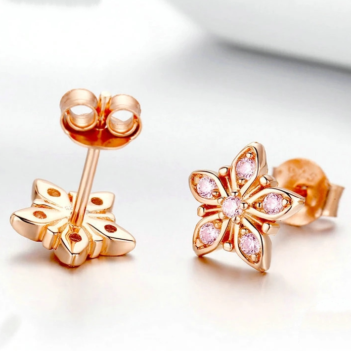 Shiny Flower Earrings