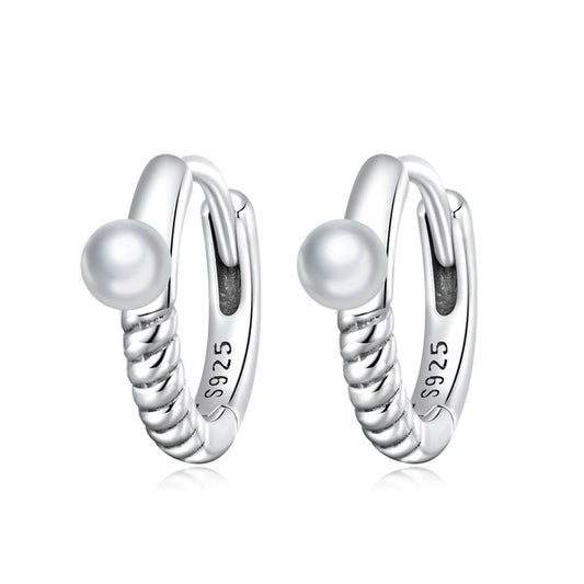 Pearl Hoop Earrings