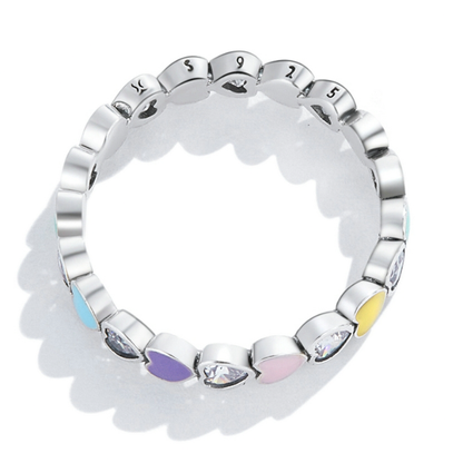 Colorful Hearts Ring