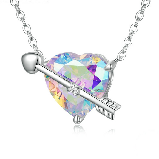 Heart Necklace with Arrow