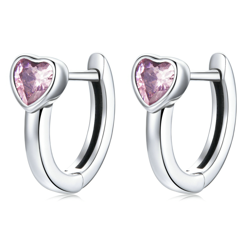 Heart Hoop Earrings