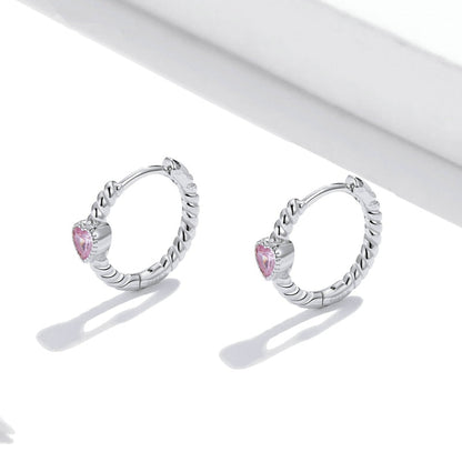 Heart Hoop Earrings