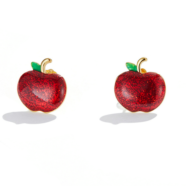 Red Apple Earrings