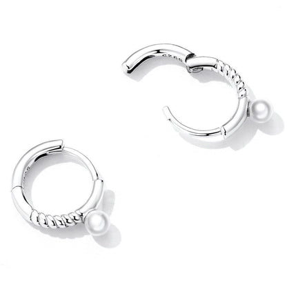 Pearl Hoop Earrings