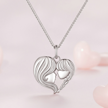 Mother and Daughter Necklace