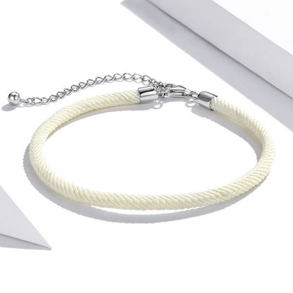 White Cord Bracelet