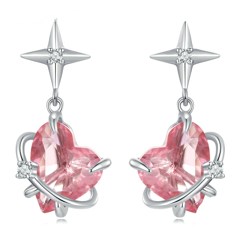 Heart and Star Earrings