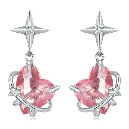 Heart and Star Earrings