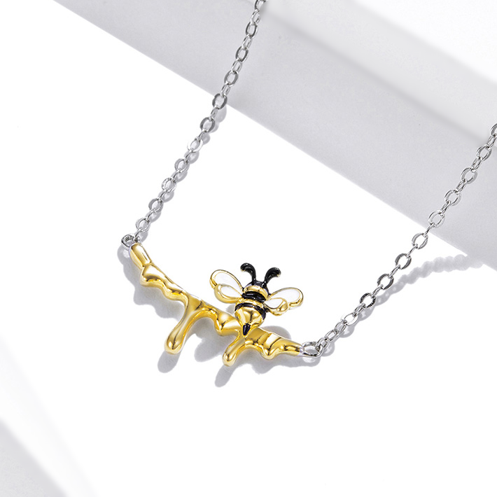 Bee Necklace with Honey