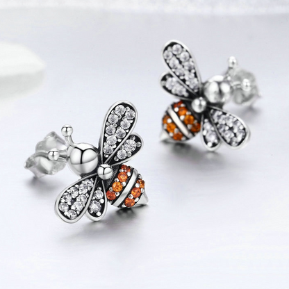 Sparkling Bee Earrings