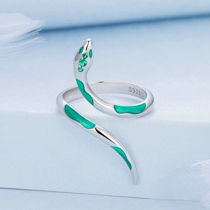 Green Snake Ring