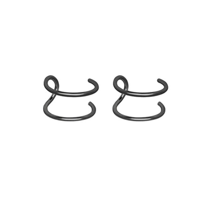 Double U X Ear Ring