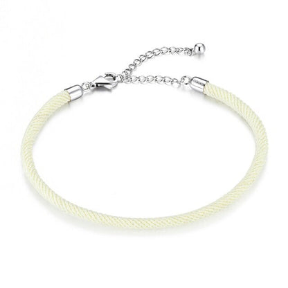 White Cord Bracelet