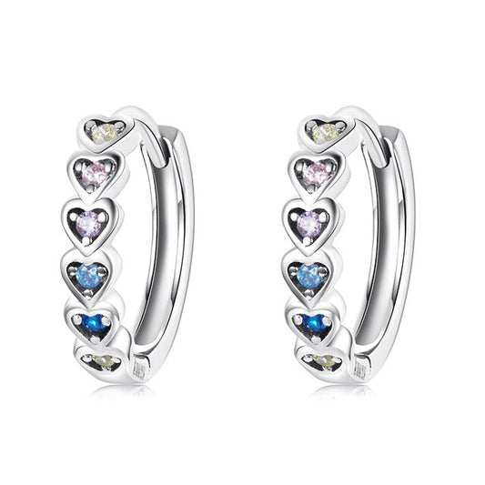 Heart Hoop Earrings