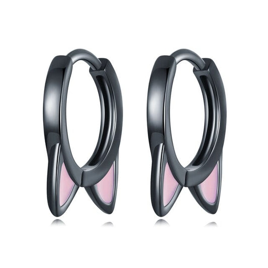 Cat Ear Hoop Earrings