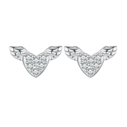 Winged Heart Earrings