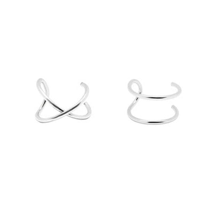 Double U X Ear Ring